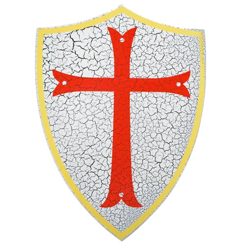 Knights Templar  Wood Shield