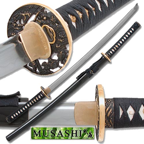 Musashi - 1060 Carbon Steel - Clay Tempered Samurai Sword