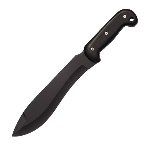 Shadow Fang Tactical Machete Knife Full Tang Blacked-Out Survival Blade w/ Sheath