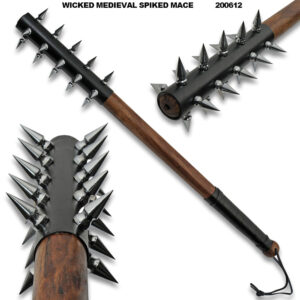 29" SILVER SPIKED MACE
