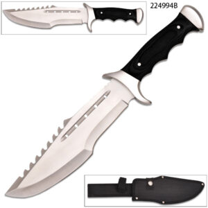 Rainbow Titanium Fixed Blade Tactical Knife with Full Tang 440 Stainless Steel