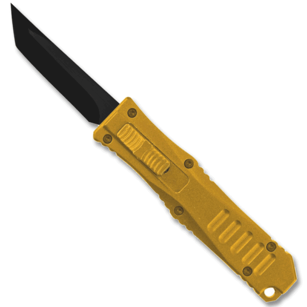 Legends Micro OTF Blade Knife Gold Out The Front Tanto Blade