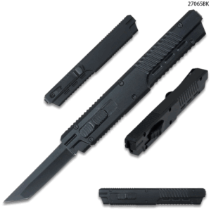 Legends Micro OTF Tanto Blade Knife Black Handle Out The Front Switch