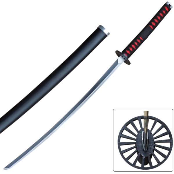 DEMON SLAYER -TANJIRO Kamado Black NICHIRIN SWORD KATANA Metal