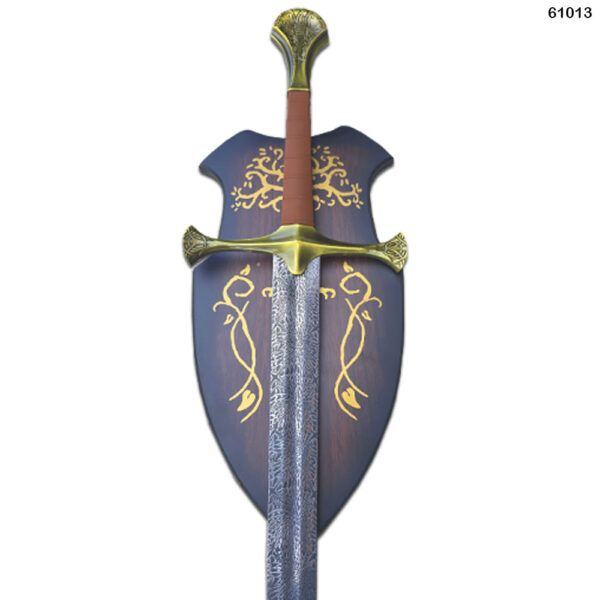 Templar Crusader Masonic Sword with Display Plaque