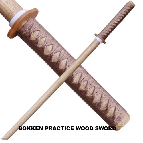Natural Hardwood Bokken Practice Sword. 1