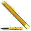 Legends Micro OTF Stiletto Blade Knife GOLD Out The Front