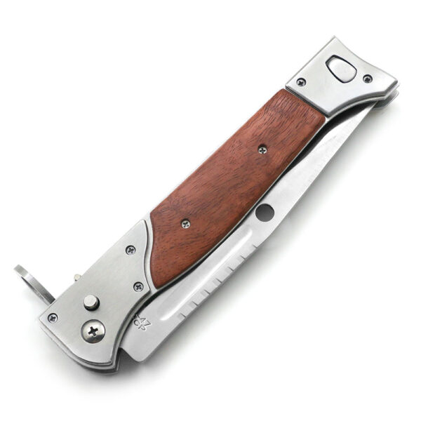 10.5" World War II Bayonet Auto Knife Push Button Drop Point Blade w/Pocket Clip