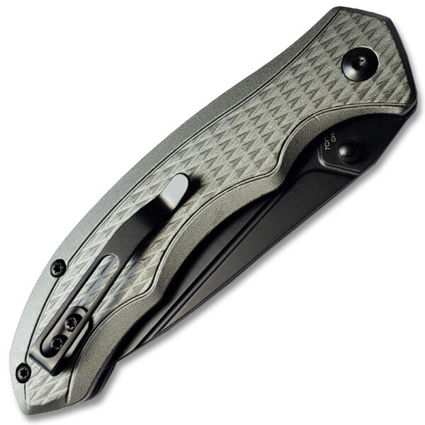 Delta Automatic Knife Gray Aluminum Handle