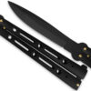 Stealth Executive Butterfly Balisong Knife Ninja Black 10.25in Flipper