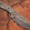 Custom Made Damascus Steel Skinner Knife (Blank Blade) 8in 1095 Steel