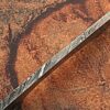 Custom Made Damascus Steel Skinner Knife (Blank Blade) 8in 1095 Steel