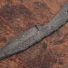 White Deer Damascus Blank Knife Full Tang Bird Eye Pattern Welded Skinner Blade