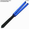 CNC Non-Sharp Professional Smooth Handle Trainer Tool  Butterfly Blue Spear Blade