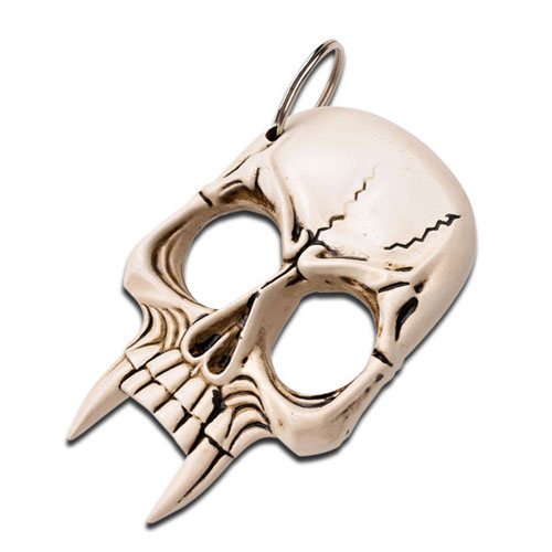 BONE Zombie Killer Demonic Skull Self Defense Keychain