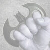 Bat Throwing Knuckle Black 4 Finger Ring