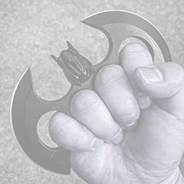 Bat Throwing Knuckle Black 4 Finger Ring