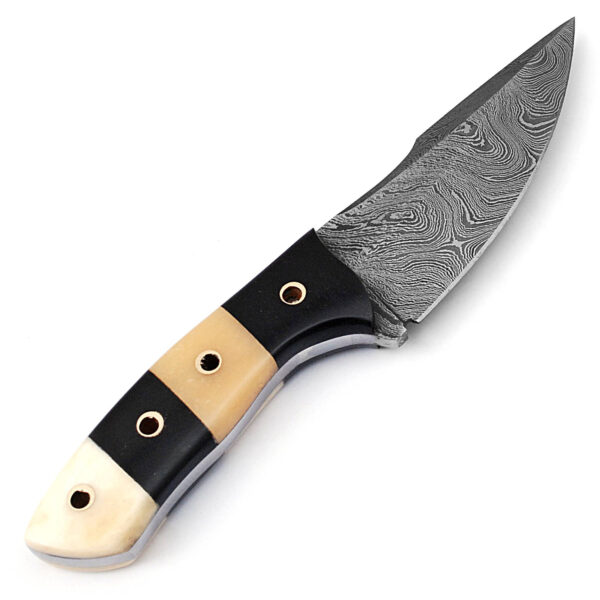 White Deer Custom Damascus Skinner Knife 1095 HC Steel Razor Sharp