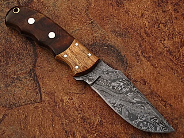 White Deer Rosewood & Olive-Wood Classic Damascus Skinner Limited Edition
