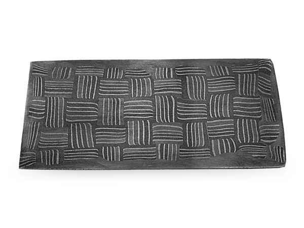 White Deer Basket Weave Pattern Welded Mosaic Damascus Steel Billet MOST RARE FORM 5.39mm Thick