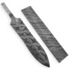 White Deer Damascus Steel LEOPARD PRINT Pattern Billet Forge Welded 10in x 2in x 5mm Raw
