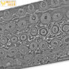 White Deer BIRDS EYE PATTERN Damascus Steel Billet ForgeWelded 10in x 2in x 5mm Raw