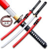 Red  Moshiro  Honmono Functional Japanese Sword Sengoku Warrior Katana