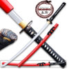 Red  Moshiro  Honmono Functional Japanese Sword Sengoku Warrior Katana