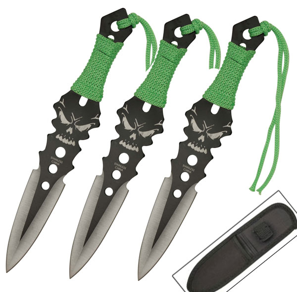 Zombie Killer Virulence Three-Piece Throwing Knives