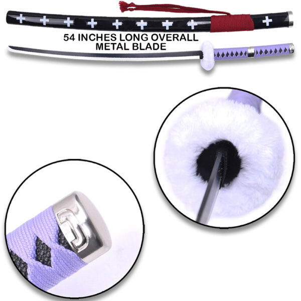 Makileth's Dragon Flame Lava Fantasy Sword with Dragon Hilt – Black & Red Molten Blade Display Sword with Wall Plaque