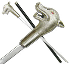 Werewolf Sword Cane Canine