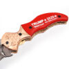 Custom Trump 2020  Damascus Folding Knife  Copper Bolster Exclusive Item