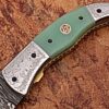 Magnum Trailmaster Damascus Folding Knife ENGRAVED Steel Bolster Composite Grip