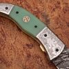 Magnum Trailmaster Damascus Folding Knife ENGRAVED Steel Bolster Composite Grip
