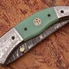Magnum Trailmaster Damascus Folding Knife ENGRAVED Steel Bolster Composite Grip
