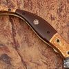 Executive Series MAGNUM COMBLOCK Damascus Folding Knife Bakelite Solid Copper ENGRAVED Bolstered