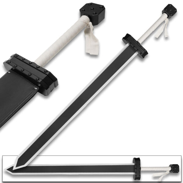 Anime WOOD Sword  Larmuroki  Demon Slayer Pink Eyeballs Graphic Scabbard