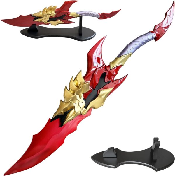 Baruka's Sword Solo Leveling - 24" Stainless Steel Anime Replica with Display Stand