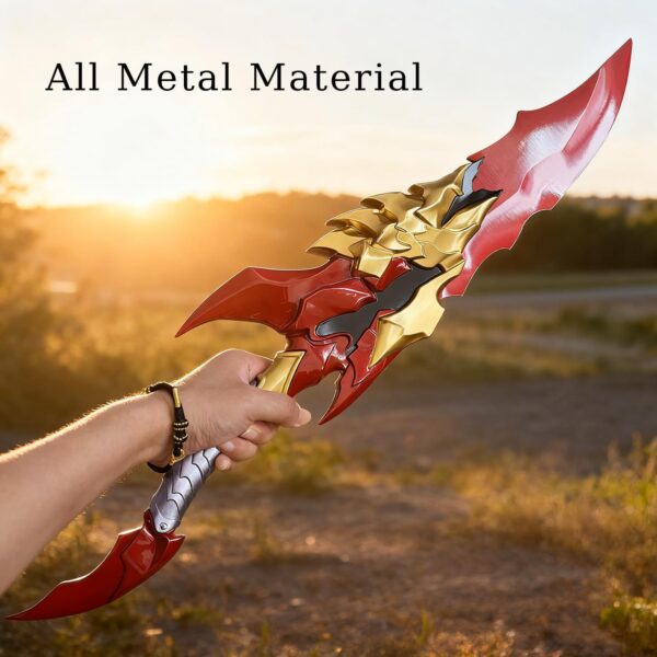 Baruka's Sword Solo Leveling - 24" Stainless Steel Anime Replica with Display Stand