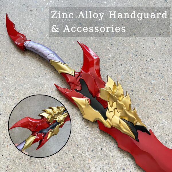 Baruka's Sword Solo Leveling - 24" Stainless Steel Anime Replica with Display Stand