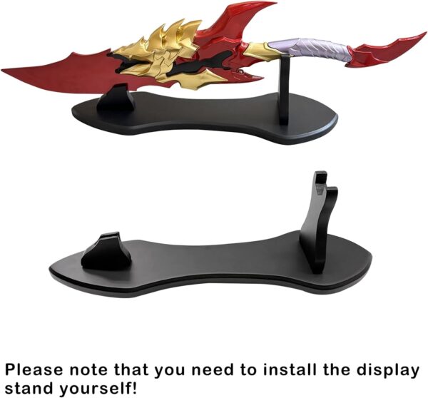 Baruka's Sword Solo Leveling - 24" Stainless Steel Anime Replica with Display Stand