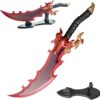 Voidstrike Shadow Serpent Sword- 24.5" Stainless Steel Anime Replica with Display Stand