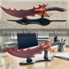 Voidstrike Shadow Serpent Sword- 24.5" Stainless Steel Anime Replica with Display Stand