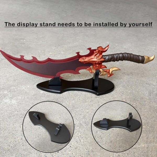 Voidstrike Shadow Serpent Sword- 24.5" Stainless Steel Anime Replica with Display Stand