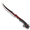 Inferno Fang Fantasy Curved Blade Sword with Sheath