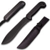 Shadow Fang Tactical Machete Knife Full Tang Blacked-Out Survival Blade w/ Sheath