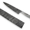 White Deer Damascus Steel LONG FIRE Pattern Billet Forge Welded 10in x 2in x 5.5mm Raw
