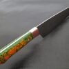 Pacific Rim Santoku Forged Chef Knife Resin Grips Damascus 1095 HC Steel by White Deer