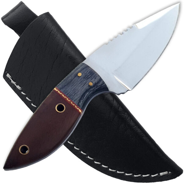 Super Skinner J2 German Steel Knife Full Tang Walnut Hardwood Handle