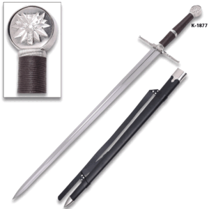 49" Medieval Two Handed Witcher Geralt of Rivia Steel Sword